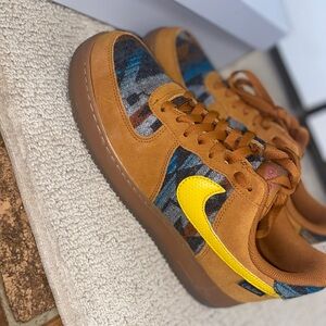 Men Nike Sneakers in Brown and Yellow